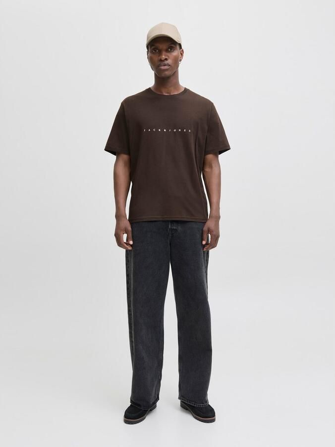 Jack & Jones Shirt met ronde hals JJESTAR met pig tprint en katoengevoel - Foto 5