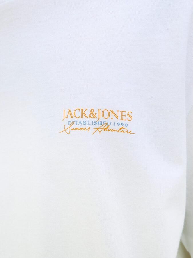 Jack & Jones Shirt met ronde hals JJSUMMER VIBES TEE SS CREW NECK LN - Foto 4