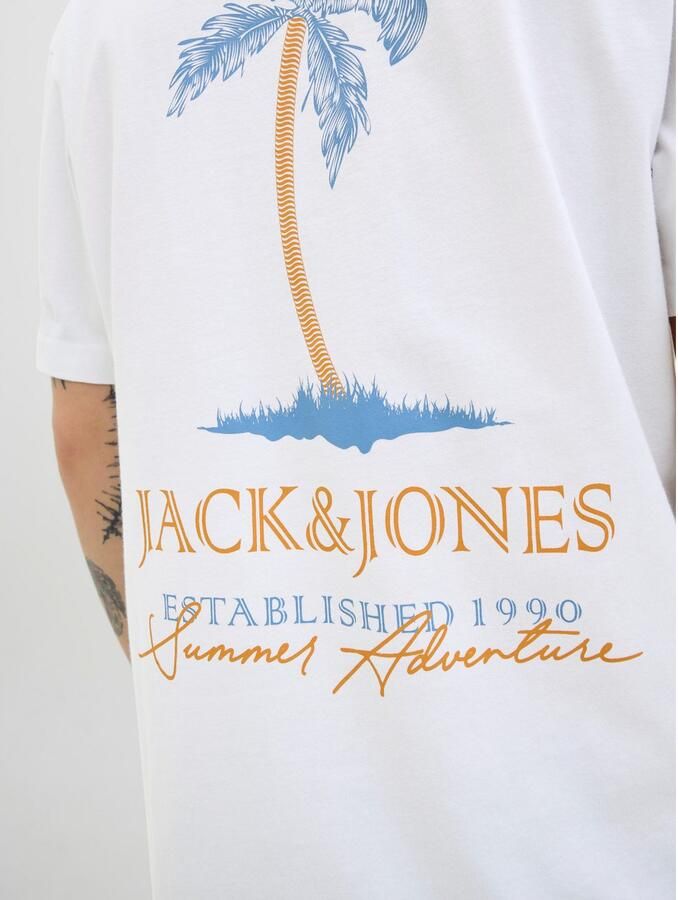 Jack & Jones Shirt met ronde hals JJSUMMER VIBES TEE SS CREW NECK LN - Foto 5
