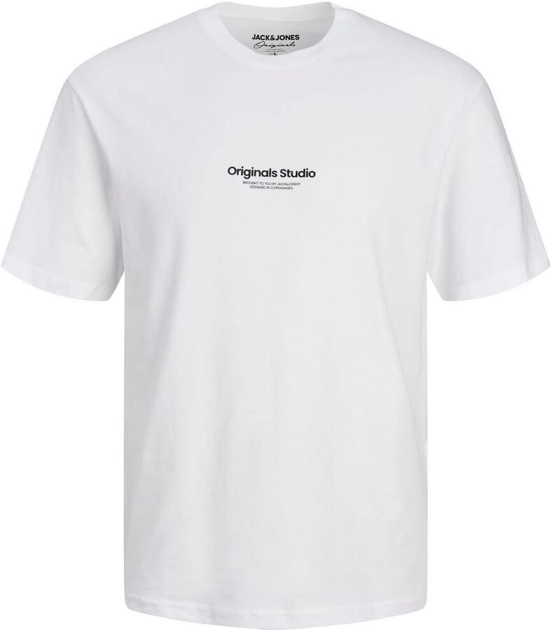 JACK & JONES ORIGINALS oversized T-shirt JORVESTERBRO met printopdruk wit - Foto 3