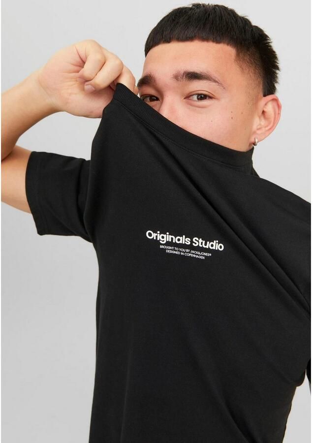 JACK & JONES ORIGINALS oversized T-shirt JORVESTERBRO met printopdruk zwart - Foto 8