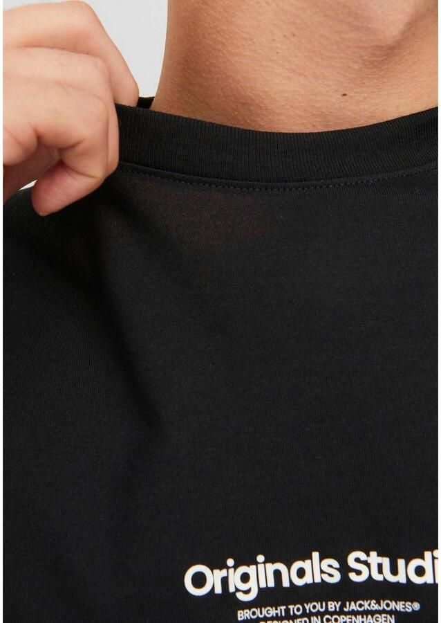 JACK & JONES ORIGINALS oversized T-shirt JORVESTERBRO met printopdruk zwart - Foto 4