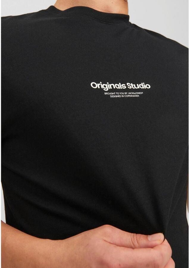 JACK & JONES ORIGINALS oversized T-shirt JORVESTERBRO met printopdruk zwart - Foto 5