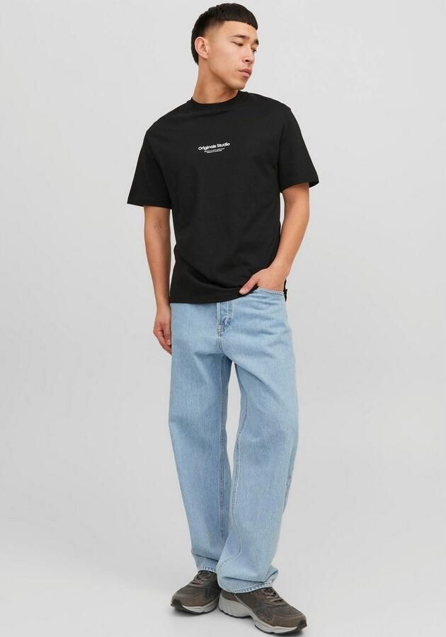 JACK & JONES ORIGINALS oversized T-shirt JORVESTERBRO met printopdruk zwart - Foto 6