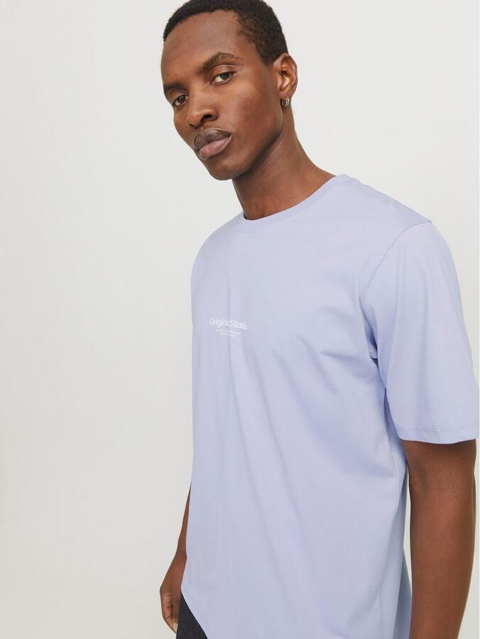 JACK & JONES ORIGINALS regular T-shirt JORVESTERBRO met printopdruk lila - Foto 5