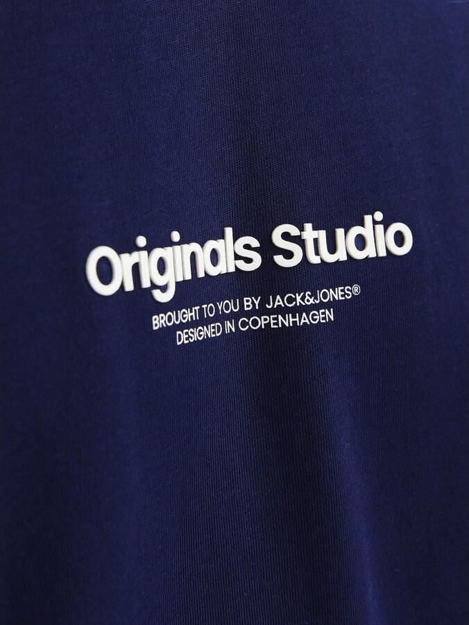 JACK & JONES ORIGINALS regular T-shirt JORVESTERBRO met printopdruk donkerblauw - Foto 5