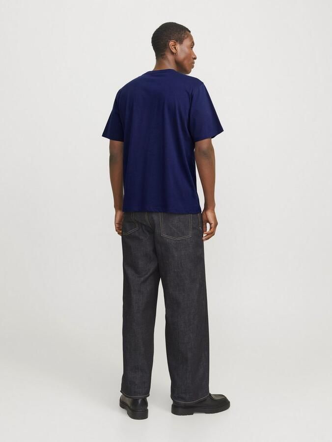 JACK & JONES ORIGINALS regular T-shirt JORVESTERBRO met printopdruk donkerblauw - Foto 6