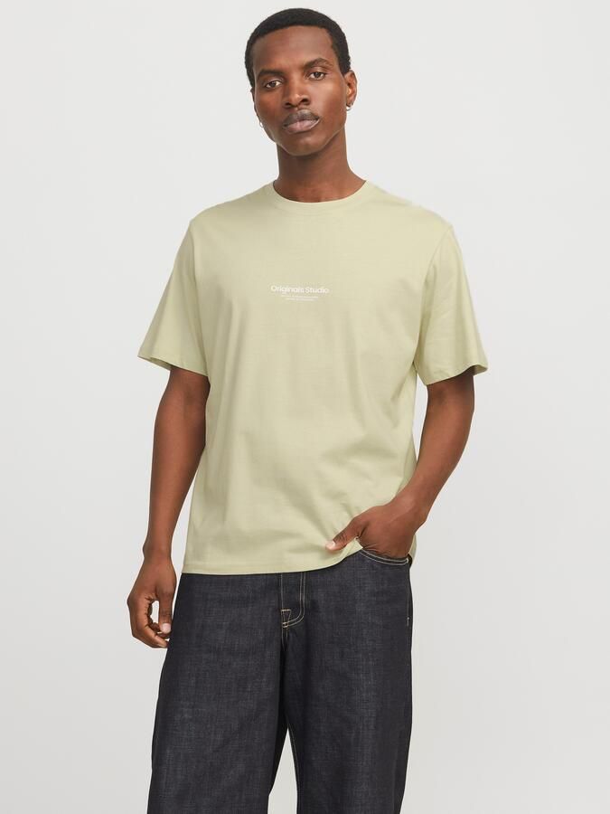 JACK & JONES ORIGINALS regular T-shirt JORVESTERBRO met printopdruk lichtgroen - Foto 7