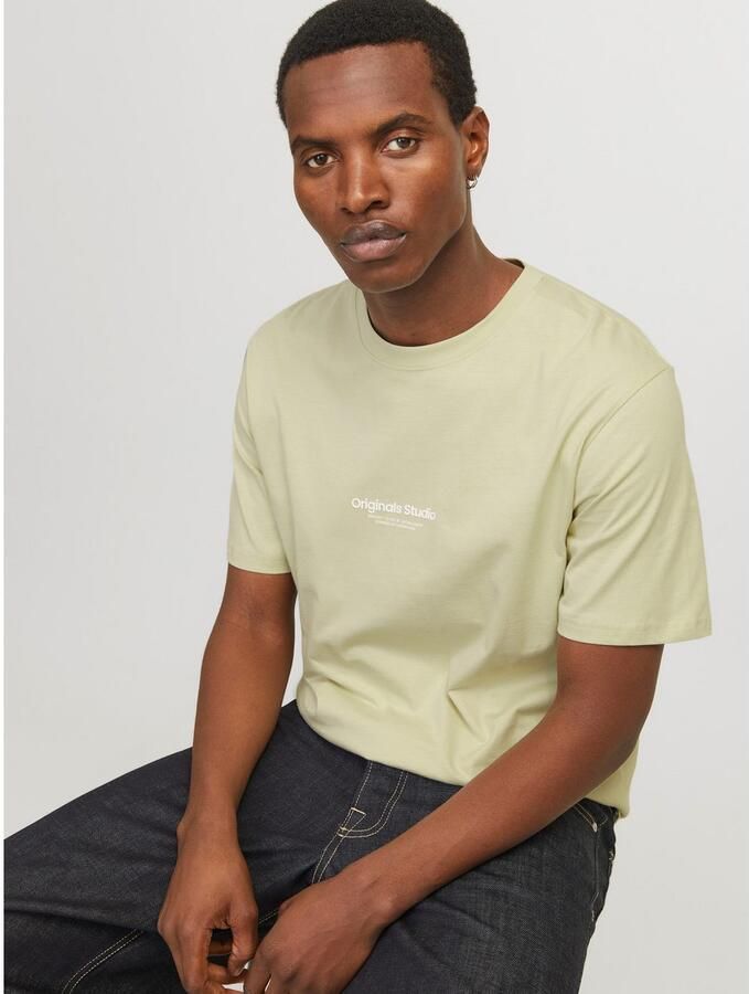 JACK & JONES ORIGINALS regular T-shirt JORVESTERBRO met printopdruk lichtgroen - Foto 4
