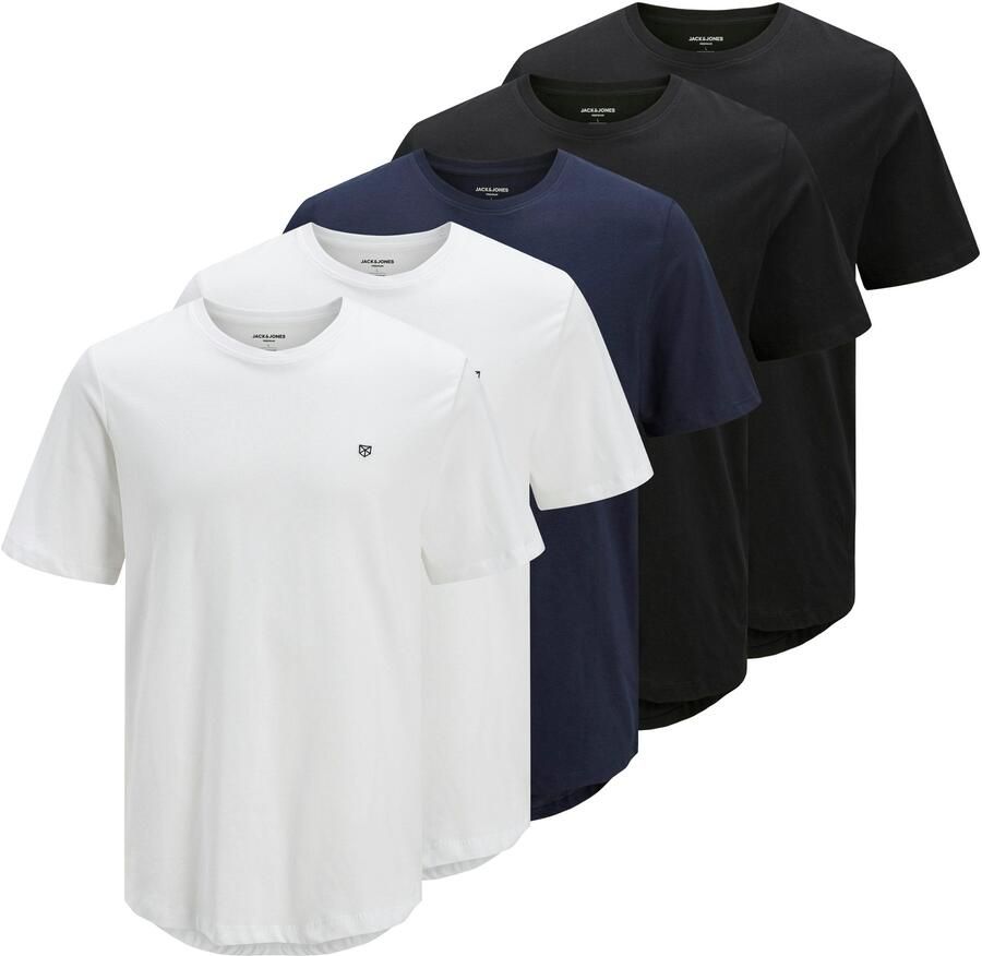 Jack & Jones Shirt met ronde hals JPRBLABRODY TEE SS CREW NECK 5PK MP (set 5-delig) - Foto 9
