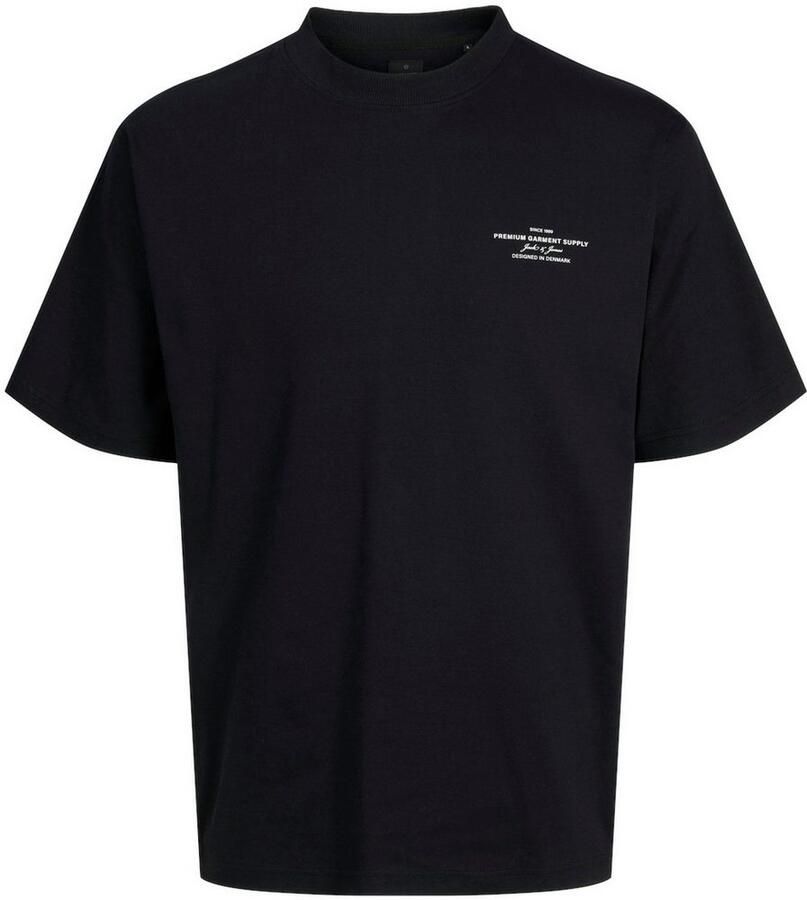 Jack & Jones Premium Regular fit T-shirt van katoenmix met rubberen print