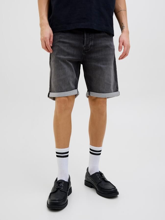 JACK & JONES JEANS INTELLIGENCE regular bermuda short JJIRICK JJICON black denim - Foto 7
