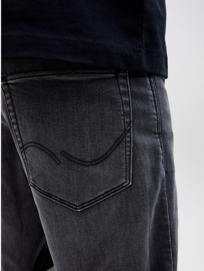 JACK & JONES JEANS INTELLIGENCE regular bermuda short JJIRICK JJICON black denim - Foto 3
