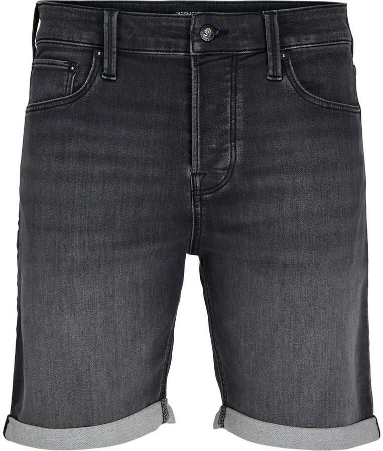 JACK & JONES JEANS INTELLIGENCE regular bermuda short JJIRICK JJICON black denim