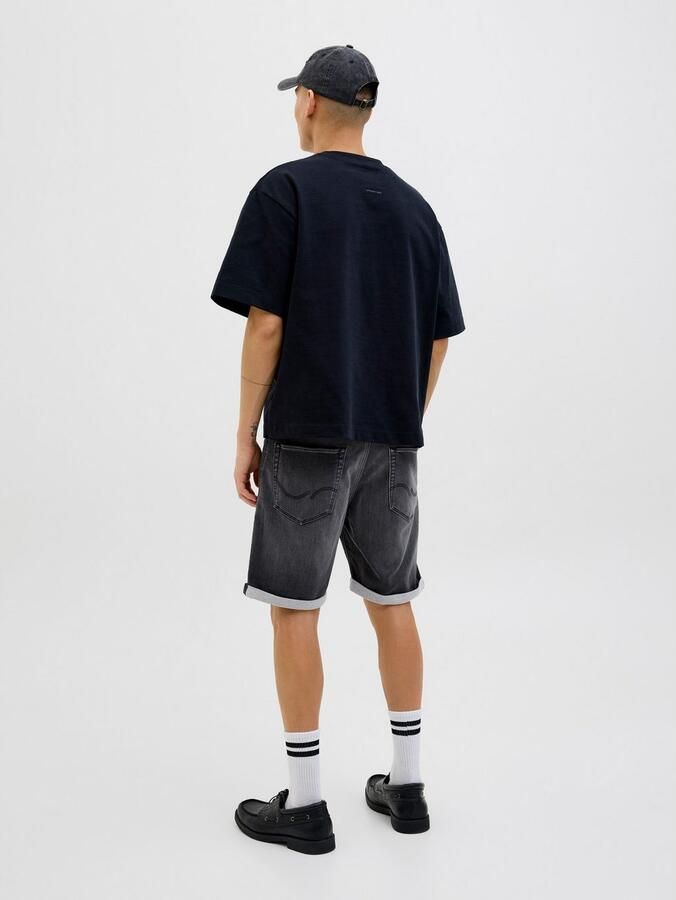 JACK & JONES JEANS INTELLIGENCE regular bermuda short JJIRICK JJICON black denim - Foto 5