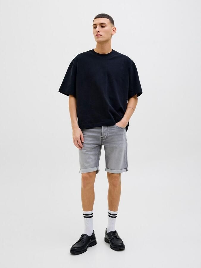 JACK & JONES JEANS INTELLIGENCE regular denim short grey denim - Foto 4