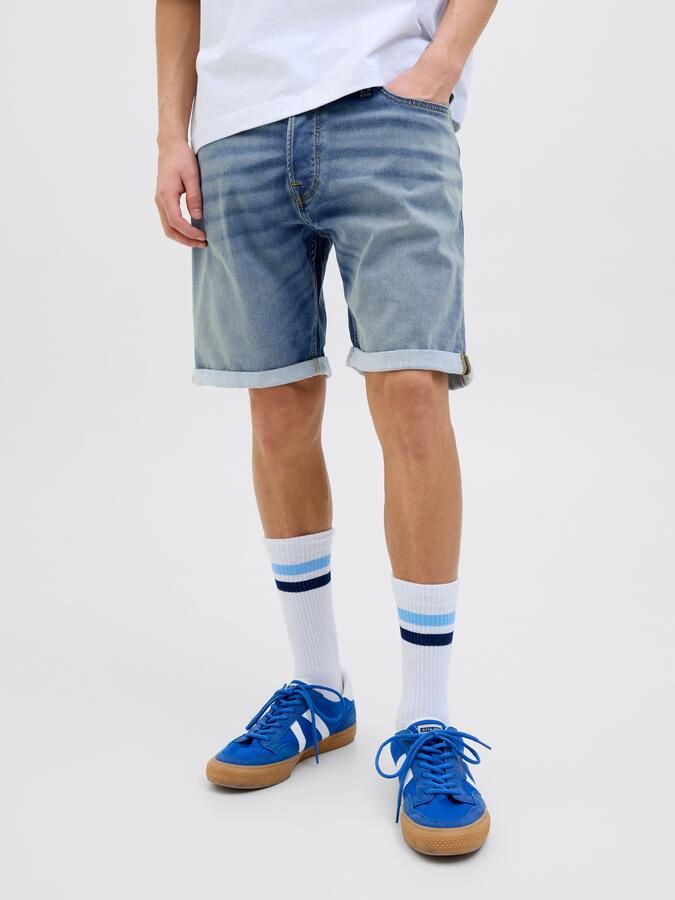 Jack & Jones Short JJIRICK met omslag en knoopsluiting voor de zomer effen regular fit web five-pocket-stijl elastisch - Foto 8