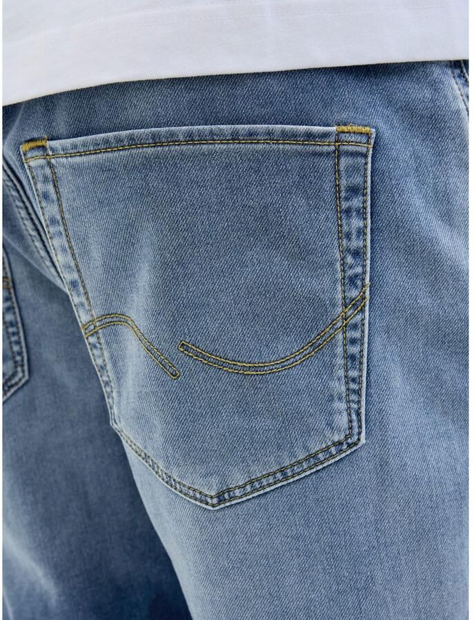 Jack & Jones Short JJIRICK met omslag en knoopsluiting voor de zomer effen regular fit web five-pocket-stijl elastisch - Foto 3