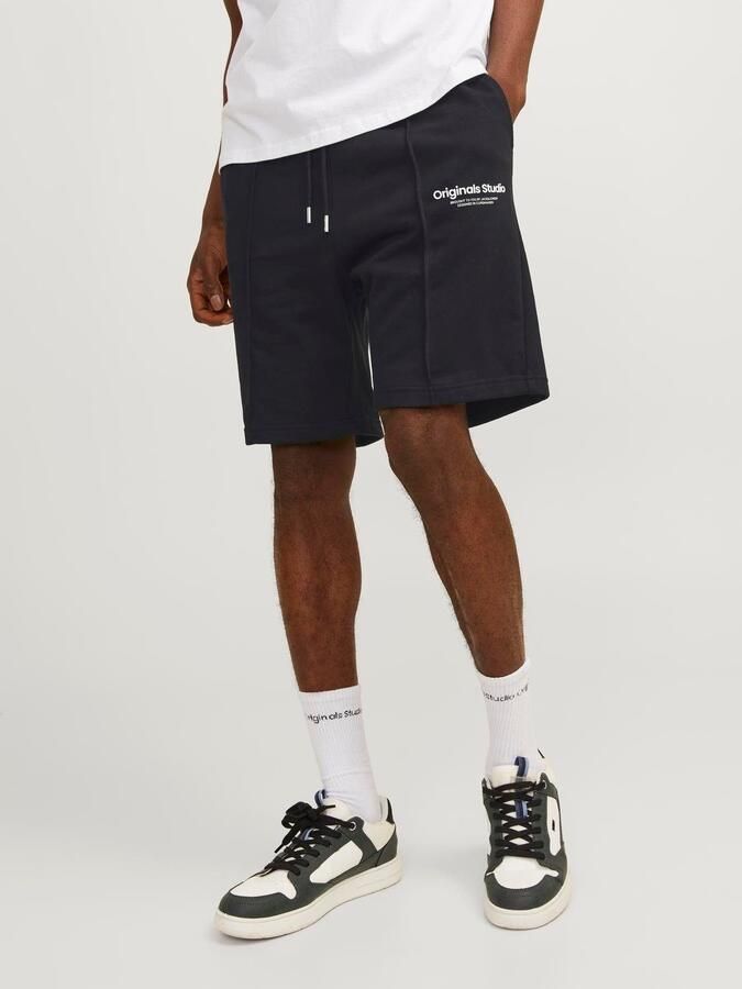 JACK & JONES PANTS STUDIO loose fit short JPSTKANE met logo black - Foto 6