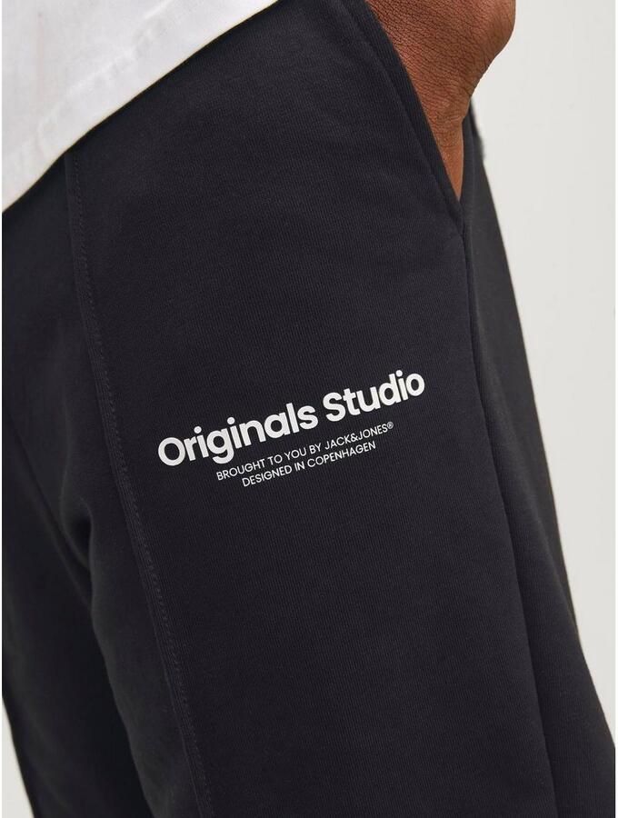JACK & JONES PANTS STUDIO loose fit short JPSTKANE met logo black - Foto 2