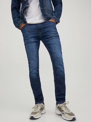 JACK & JONES JEANS INTELLIGENCE JJILIAM skinny jeans blue denim - Foto 5