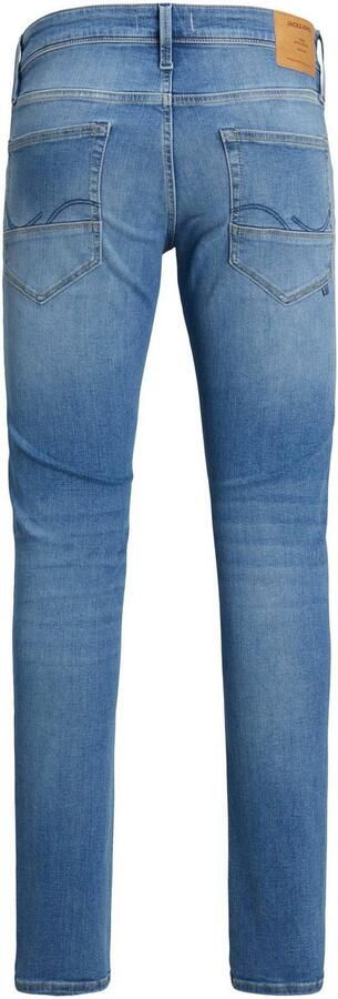 Jack & Jones Slim fit jeans JJIGLENN – Jeans met riemlussen en used-wassing - Foto 8