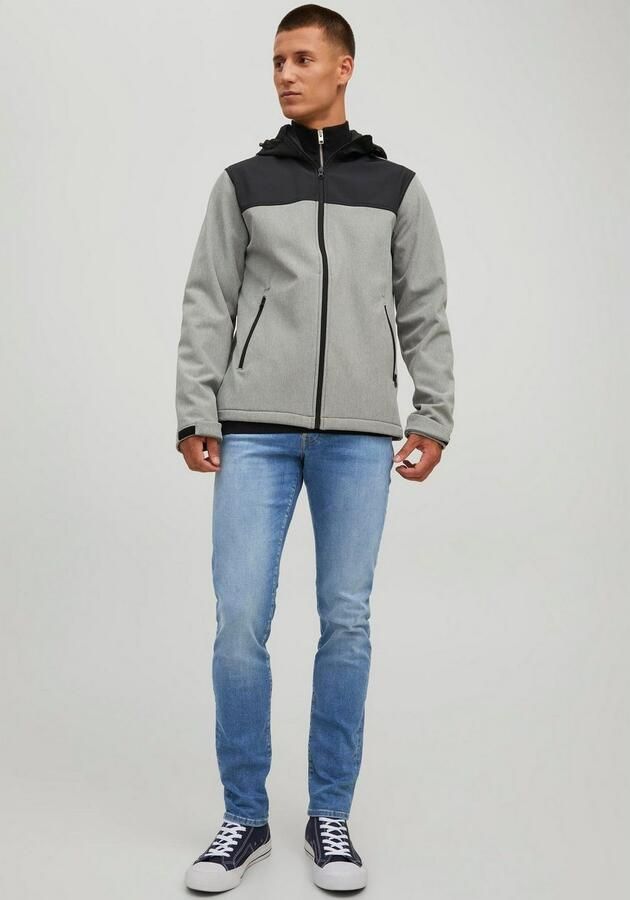 Jack & Jones Slim fit jeans JJIGLENN – Jeans met riemlussen en used-wassing - Foto 6