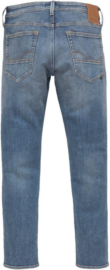 Jack & Jones Slim fit jeans JJIGLENN – Jeans met riemlussen en used-wassing - Foto 6