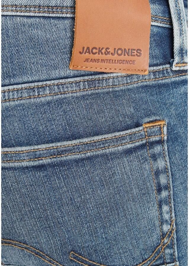 Jack & Jones Slim fit jeans JJIGLENN – Jeans met riemlussen en used-wassing - Foto 2