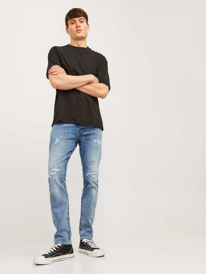 Jack & Jones Slim fit jeans JJIGLENN – Jeans met stretch lage taille en zakken - Foto 8