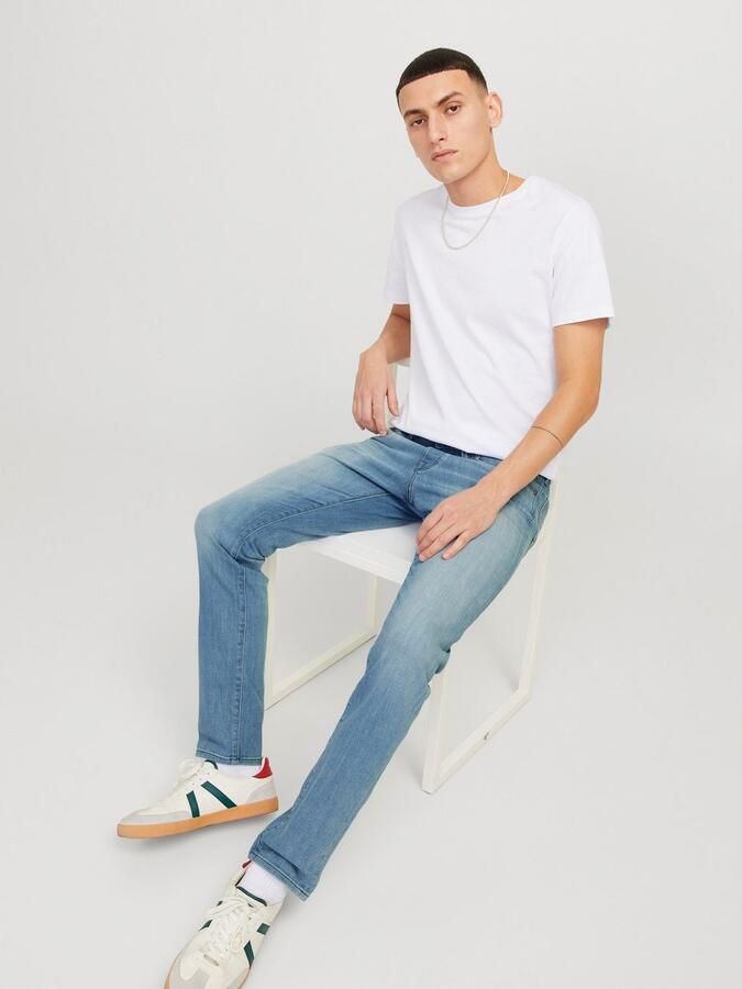 Jack & Jones Slim fit jeans JJIGLENN – Jeans met stretch lage taille en zakken - Foto 8