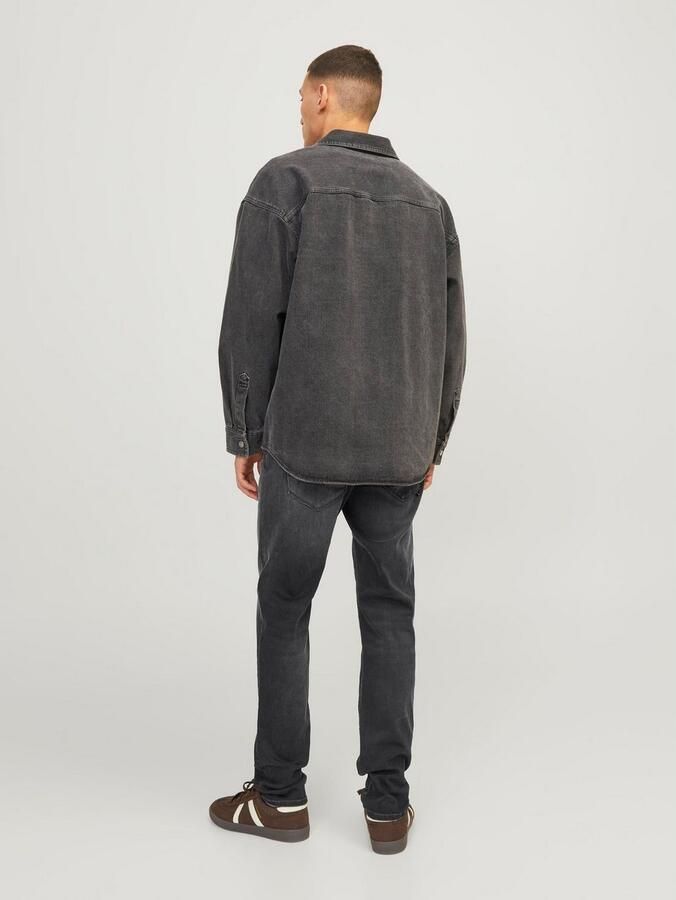 Jack & Jones Slim fit jeans JJIGLENN – Jeans met stretch lage taille en zakken - Foto 4