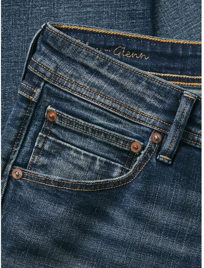 JACK & JONES JEANS INTELLIGENCE JJIGLENN JJCOLE slim fit jeans medium blue denim - Foto 2