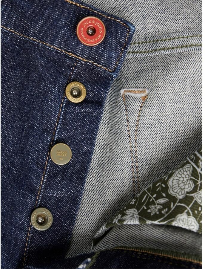 JACK & JONES JEANS INTELLIGENCE slim fit jeans JJIGLENN JJEVAN JOS 777 donkerblauw - Foto 2