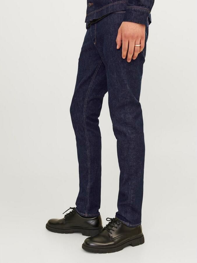 JACK & JONES JEANS INTELLIGENCE slim fit jeans JJIGLENN JJEVAN JOS 777 donkerblauw - Foto 8