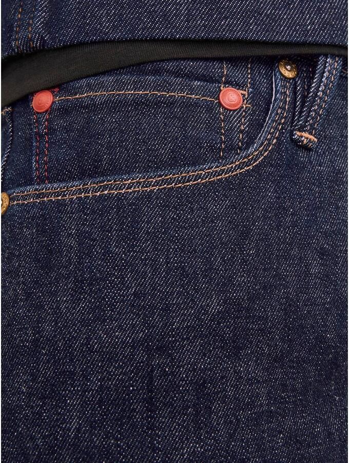 JACK & JONES JEANS INTELLIGENCE slim fit jeans JJIGLENN JJEVAN JOS 777 donkerblauw - Foto 4