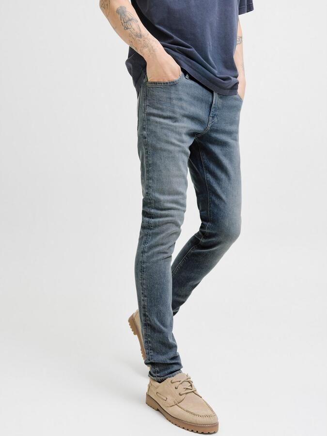 JACK & JONES JEANS INTELLIGENCE JJIGLENN JJFELIX slim fit jeans grey denim - Foto 6