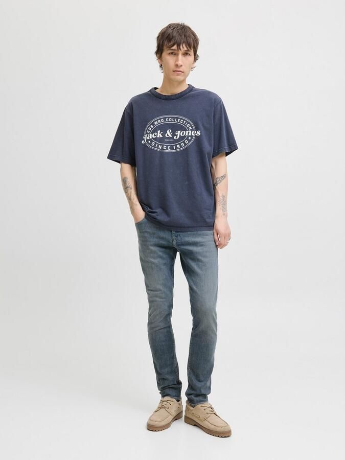 JACK & JONES JEANS INTELLIGENCE JJIGLENN JJFELIX slim fit jeans grey denim - Foto 7