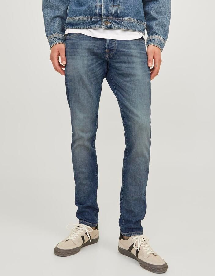 JACK & JONES JEANS INTELLIGENCE slim fit jeans JJIGLENN JJICON blue denim