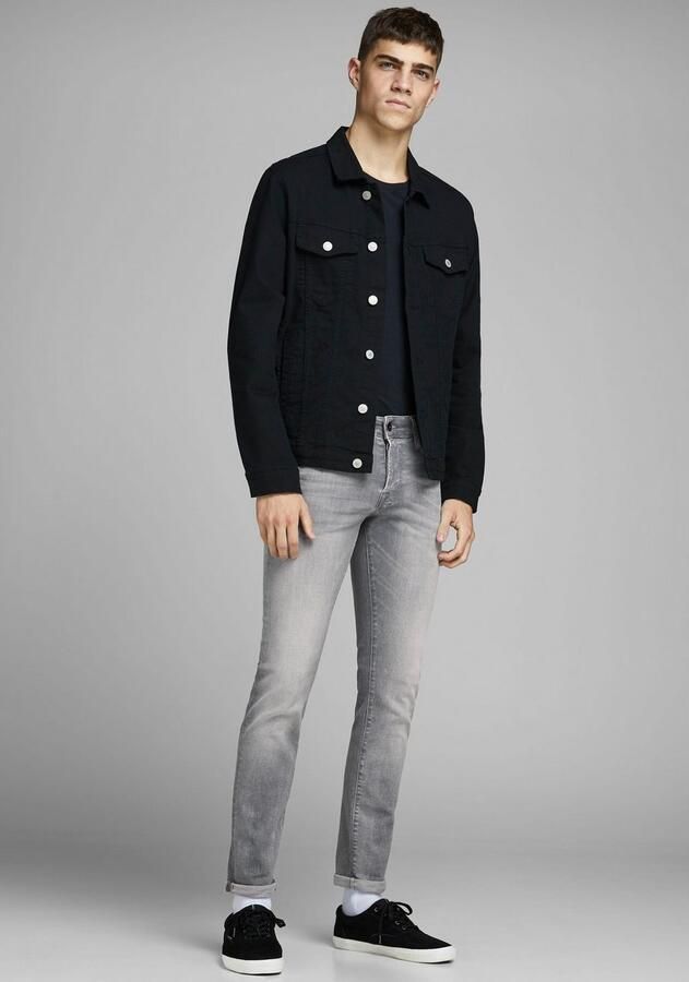 JACK & JONES JEANS INTELLIGENCE slim fit jeans JJIGLENN JJICON grey denim - Foto 10