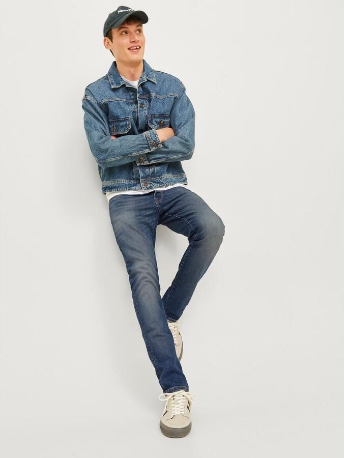JACK & JONES JEANS INTELLIGENCE slim fit jeans JJIGLENN JJICON blue denim - Foto 6