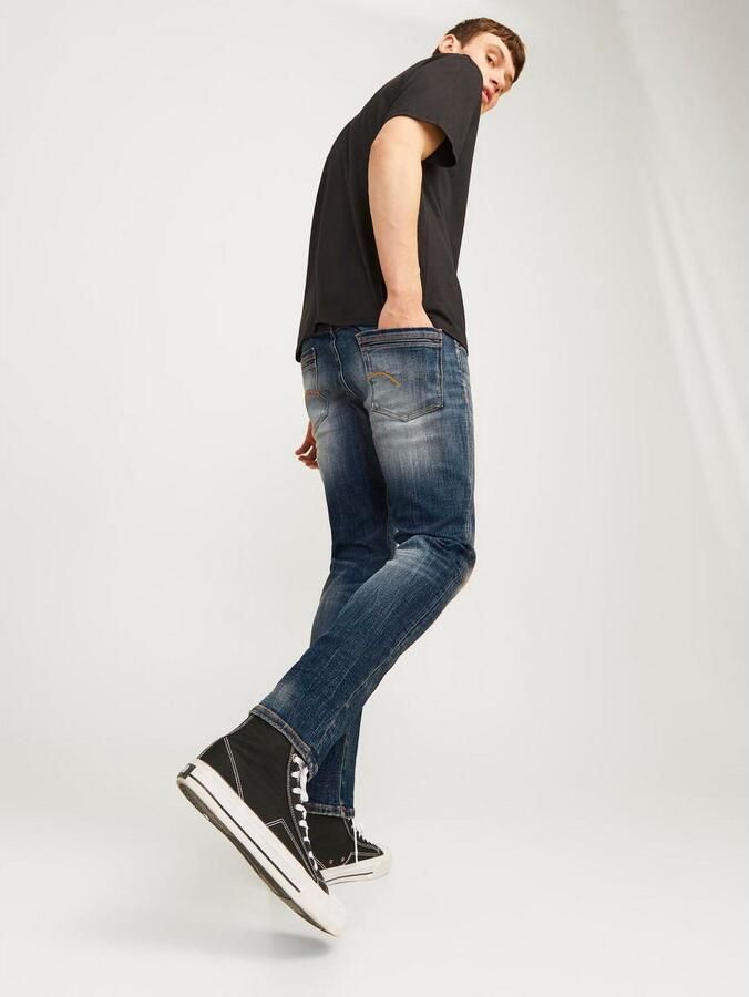 JACK & JONES JEANS INTELLIGENCE slim fit jeans JJIGLENN JJLUKE blauw - Foto 7