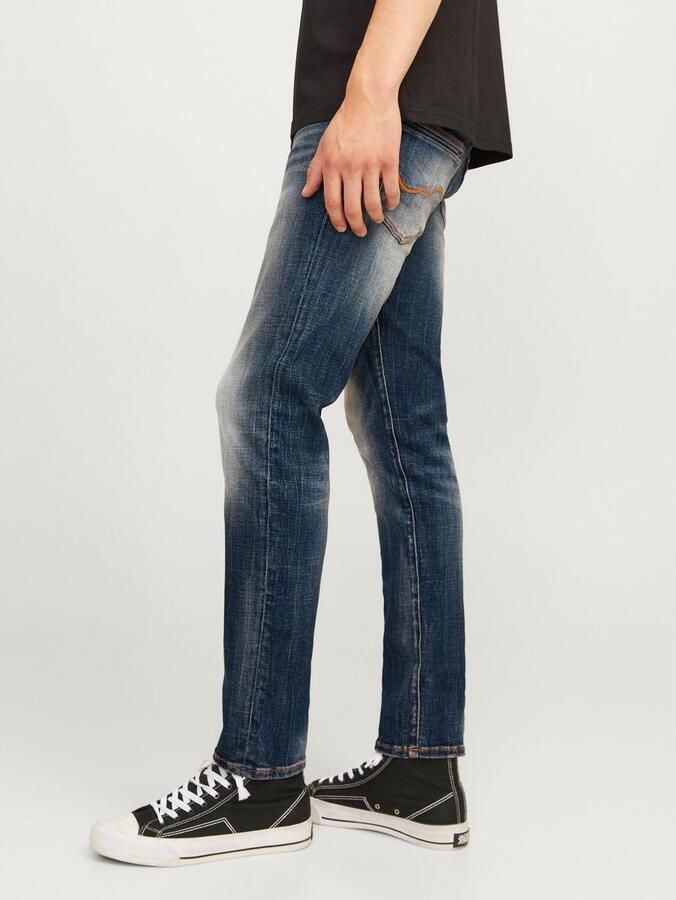 JACK & JONES JEANS INTELLIGENCE slim fit jeans JJIGLENN JJLUKE blauw - Foto 4