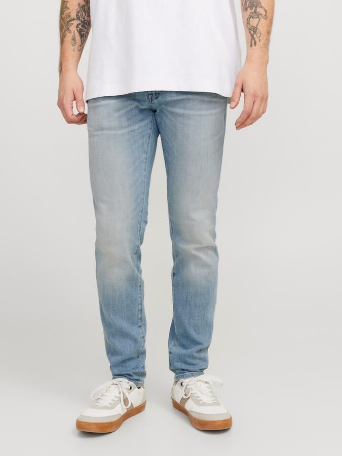 JACK & JONES JEANS INTELLIGENCE JJIGLENN JJLUKE slim fit jeans blue denim - Foto 9