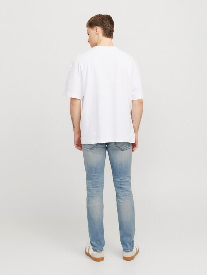JACK & JONES JEANS INTELLIGENCE JJIGLENN JJLUKE slim fit jeans blue denim - Foto 4