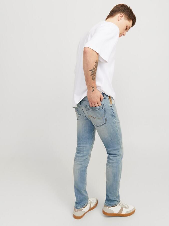 JACK & JONES JEANS INTELLIGENCE JJIGLENN JJLUKE slim fit jeans blue denim - Foto 5