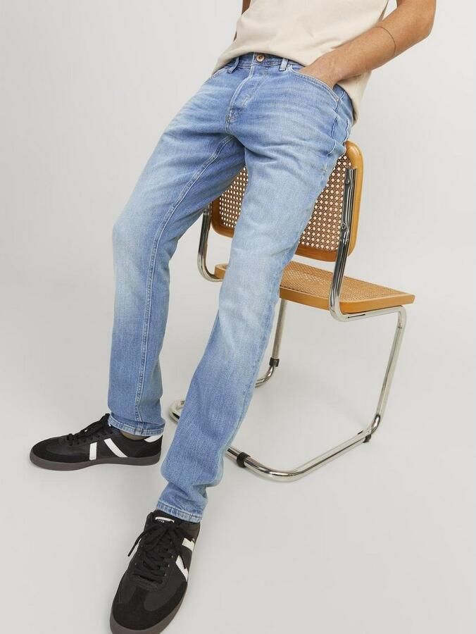 JACK & JONES JEANS INTELLIGENCE slim fit jeans JJIGLENN 422 blue denim - Foto 4
