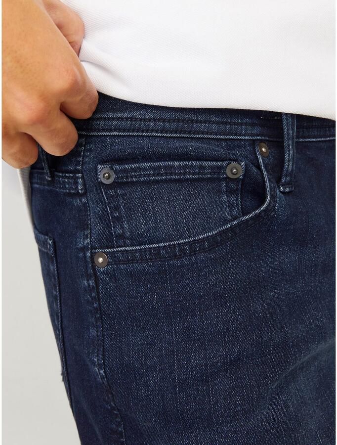 Jack & Jones Slim fit jeans JJIGLENN met used-look en stretchcomfort Slijtage-effecten modieus slim fit katoenmix