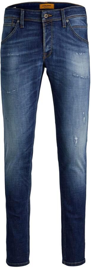 JACK & JONES JEANS INTELLIGENCE slim fit jeans JJIGLENN medium blue denim - Foto 10