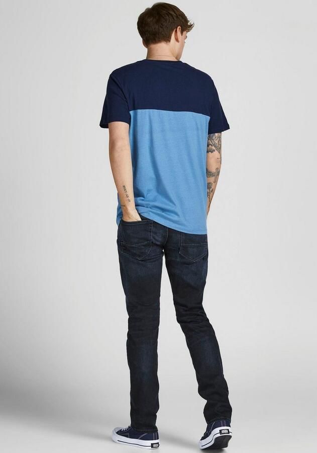 JACK & JONES JEANS INTELLIGENCE slim fit jeans JJIGLENN JJFOX dark denim - Foto 5